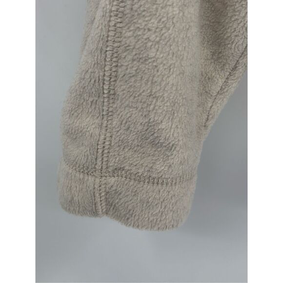 American Eagle Outfitters Fleece Sweater 1/4 Zip Y2K Men Large Gray Beige - Picture 11 of 12